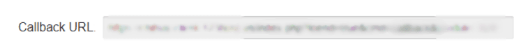 Callback URL