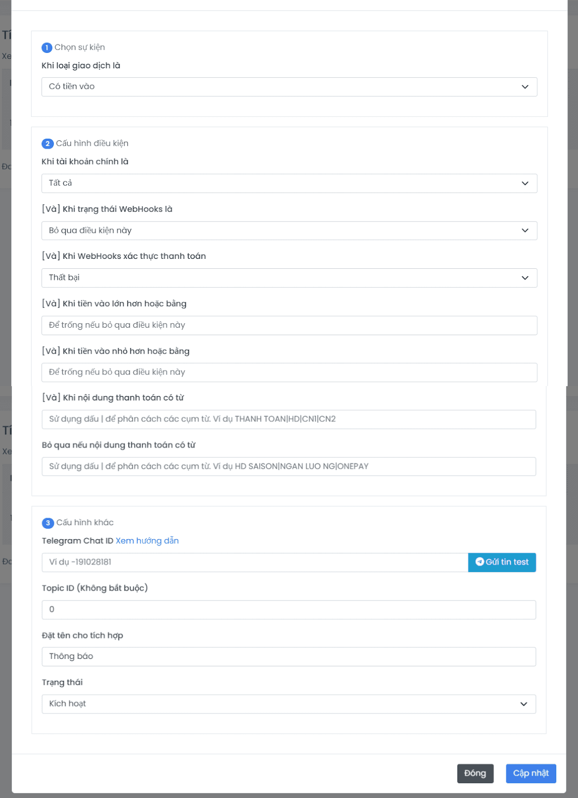 Form Telegram