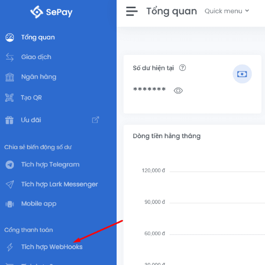 Menu Webhooks