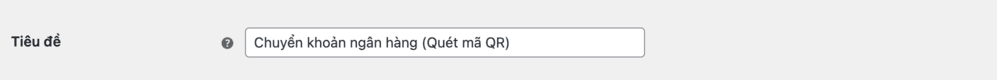 Cài đặt Tiêu đề