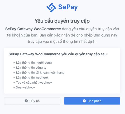OAuth2 SePay